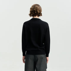 LEONSENSE Faux-Layered Henley Sweater
