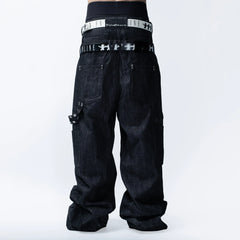 FVVO Skull Kid Full-Print Punk Leather Belt