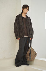 GONGHE REPUB Beaded-Drawstring Oversized Pants