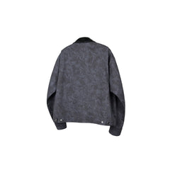 OKAYTHXBYE Essential Contrast Collar Washed Jacket