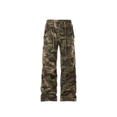 FORFEARTHAT Camo Multi-Pocket Drawstring Pants