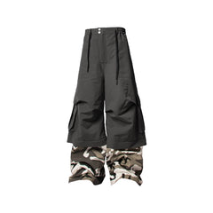 RELABEL Multi-Way Convertible Camo-Leg Cargo Pants