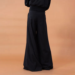 CLP Pleated Draped Wide-Leg Trousers
