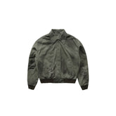 LUUUCAM Distressed Skull Graphic Cropped Puffer Jacket