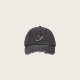 OPICLOTH Distressed LOGO Embroidered Cap