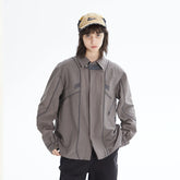 ERROR CODE ROBOT Modular Panel Button-Up Utility Shirt