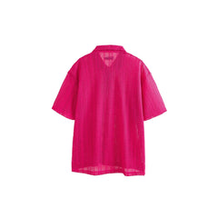 ME DA IGUAL Crochet Polo Oversized T-Shirt