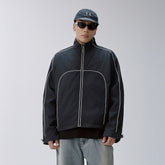 F2CE Contrast Piped Track Jacket