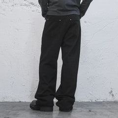 UNDERWATER Devil Embroidery Straight-Leg Pants