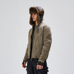 FLYERRER Panel Armor Moto Canvas Jacket