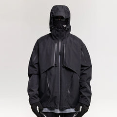 CATSSTAC Layered Multi-Pocket Waterproof Hooded Jacket