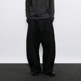 7440 37 1 Symmetrical Pleats Drop-Crotch Jeans