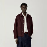 OPICLOTH Washed Patch-Pockets Curved-Cuffs Jacket