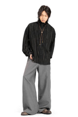 REWRITE Distressed Cowhide Saddle Loafers