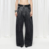 DND4DES×Faychui Radiant Diamond Wide-Leg Jeans