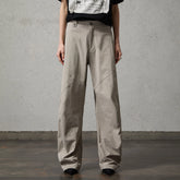 ORGANIC EMOTION Retro Spliced Curved Pants