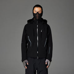 CATSSTAC Reflective Panels Tech Windbreaker Hooded Jacket