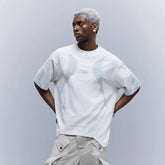 XIPHEVIL Curve Spliced Quick-Dry Sorona T-Shirt Ice
