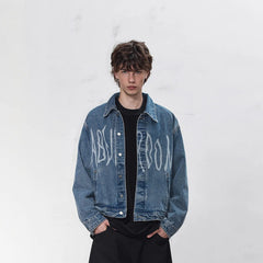 49PERCENT LABELROOM Laser Logo Denim Jacket