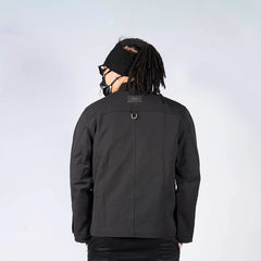 INSIDE OUT Arc Paneled Rivet Jacket