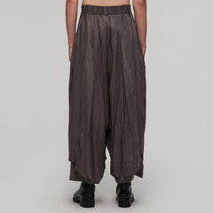 ILNya Nieternite Nifutur Asymmetric Tencel-Linen Blend Layered Skort