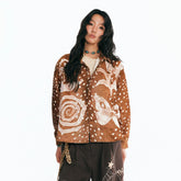 1997 POSTOFFICE Starlit Deer Suede Shirt