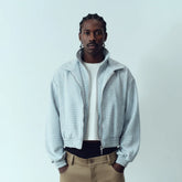 KADAKADA Double-Layer Collar Reversible Plaid Jacket