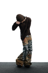 DND4DES Antique Jewelry Print Baggy Jeans