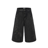 DND4DES Diamond Washed Spliced Oversized Shorts