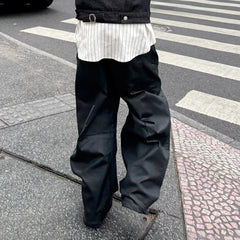 STEEPC Waxed Baggy Jeans