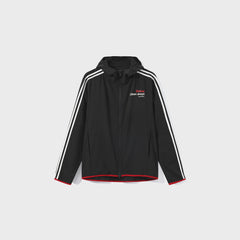 UMAMIISM Striped Hooded Running Jacket