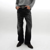IN EXISTENCE Star Embroidered Corduroy Flare Jeans