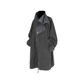 RELABEL Layered Placket Wool Blend Coat
