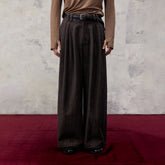 ALVNG AR ANTS Essential Pleats Linen-Blend Wide-Leg Pants