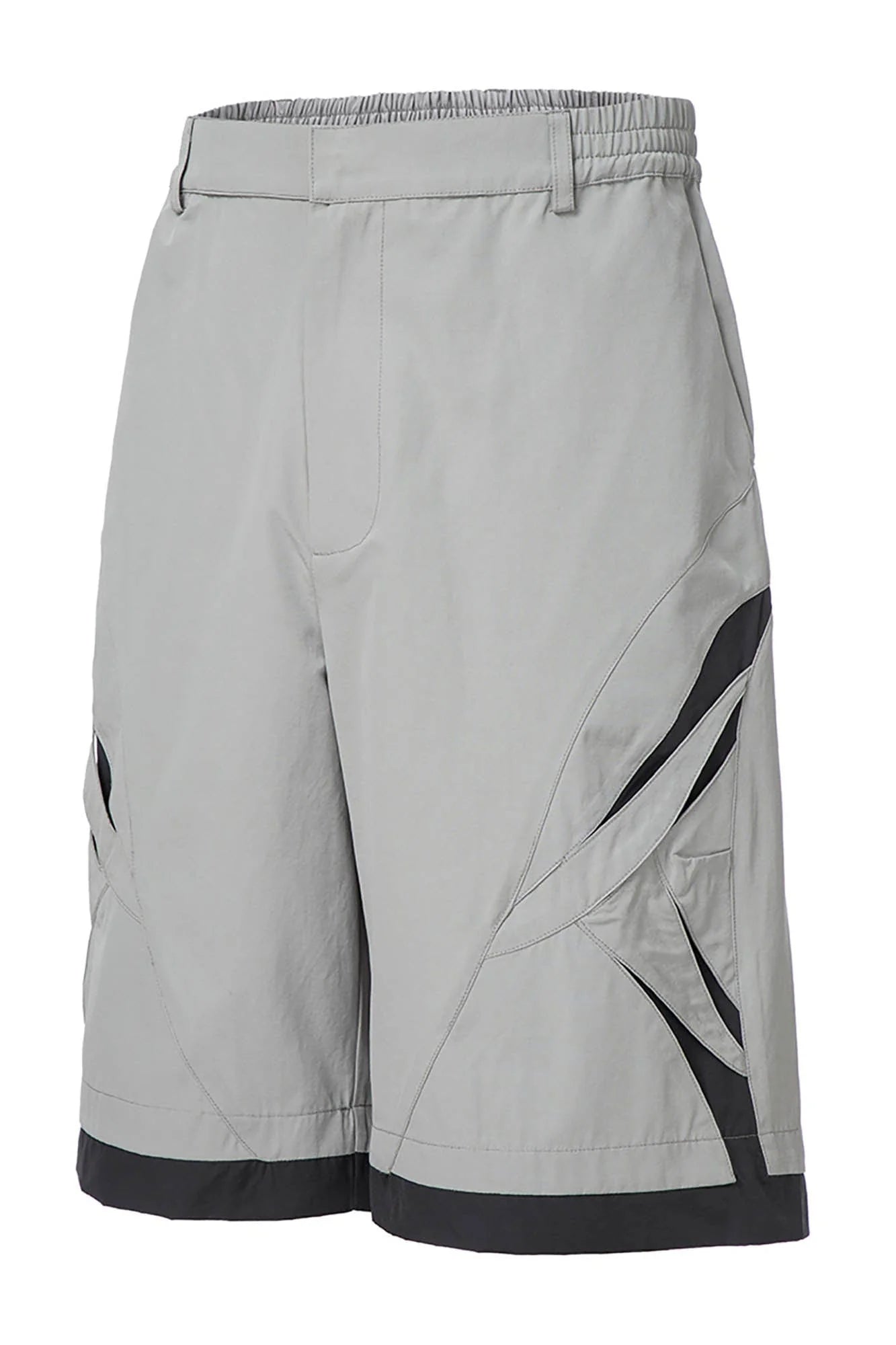 F2CE Contrast Panel Cut-Out Knee Shorts