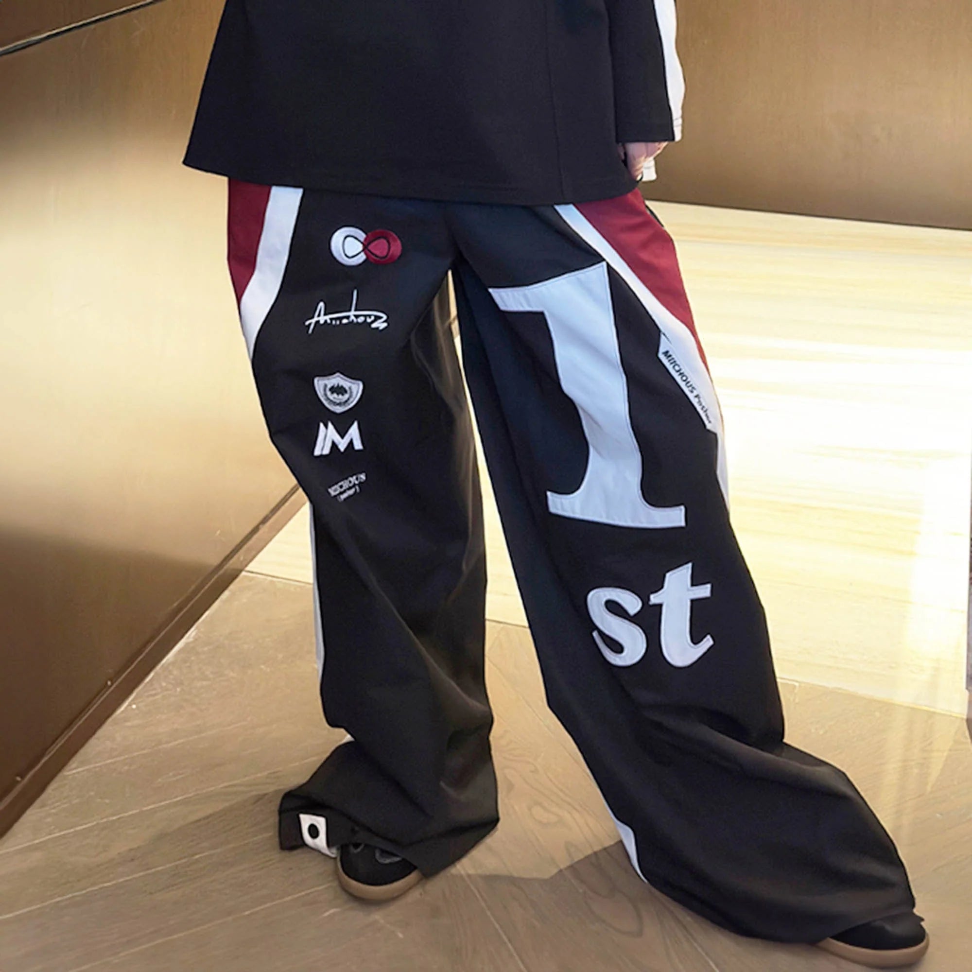 MIICHOUS Infinite Racer Patchwork Spliced Track Pants