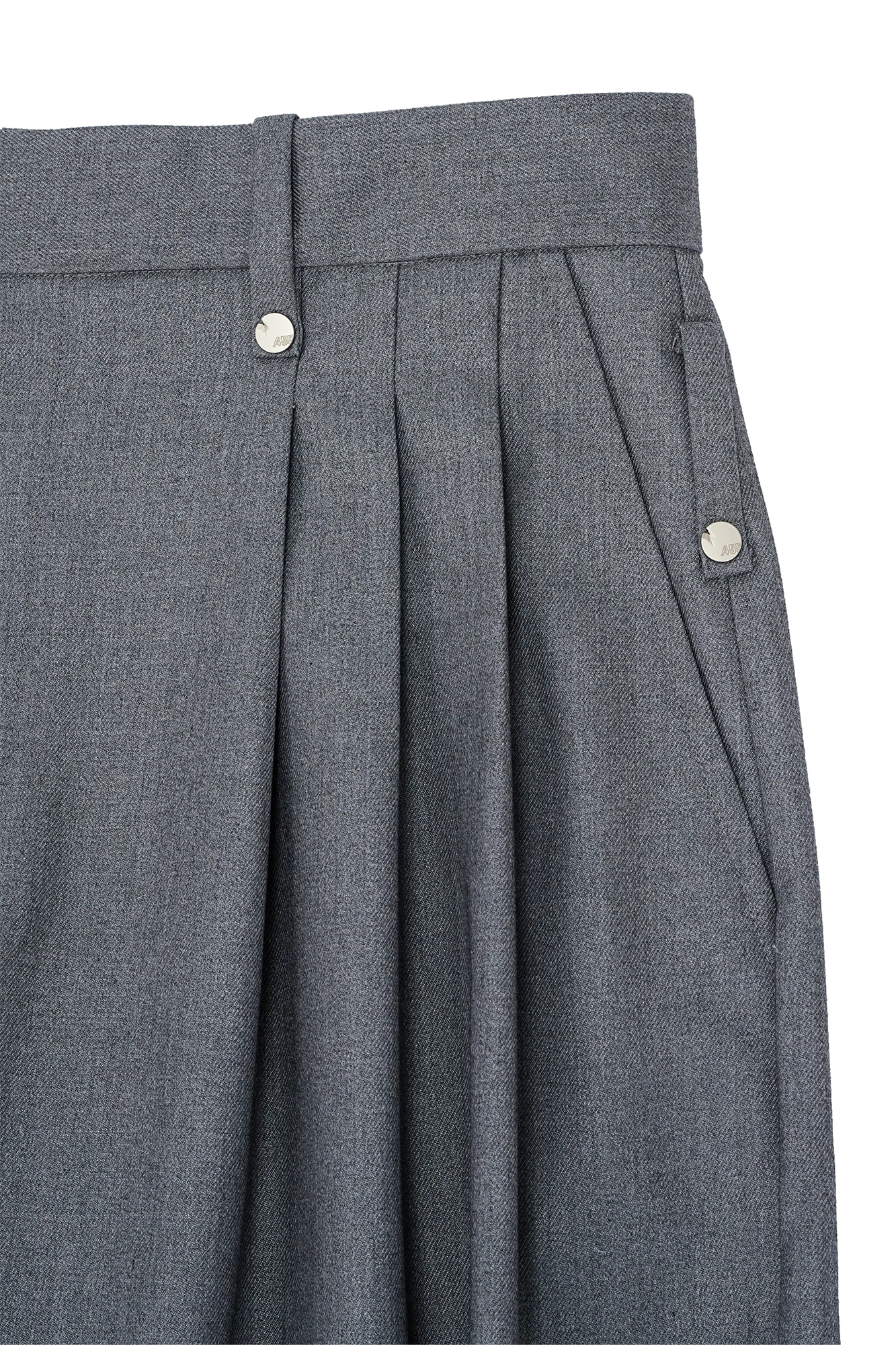 455EMBLE Pleated Wide-Leg Trousers