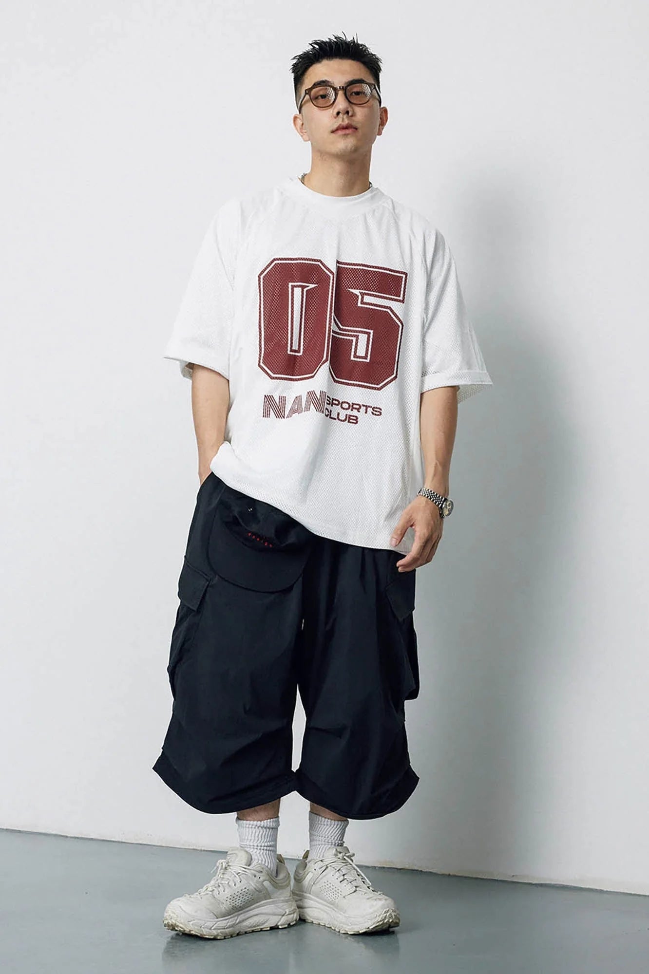 BANANA CLUB Crinkled Multi-Pocket Detachable Cargo Pants