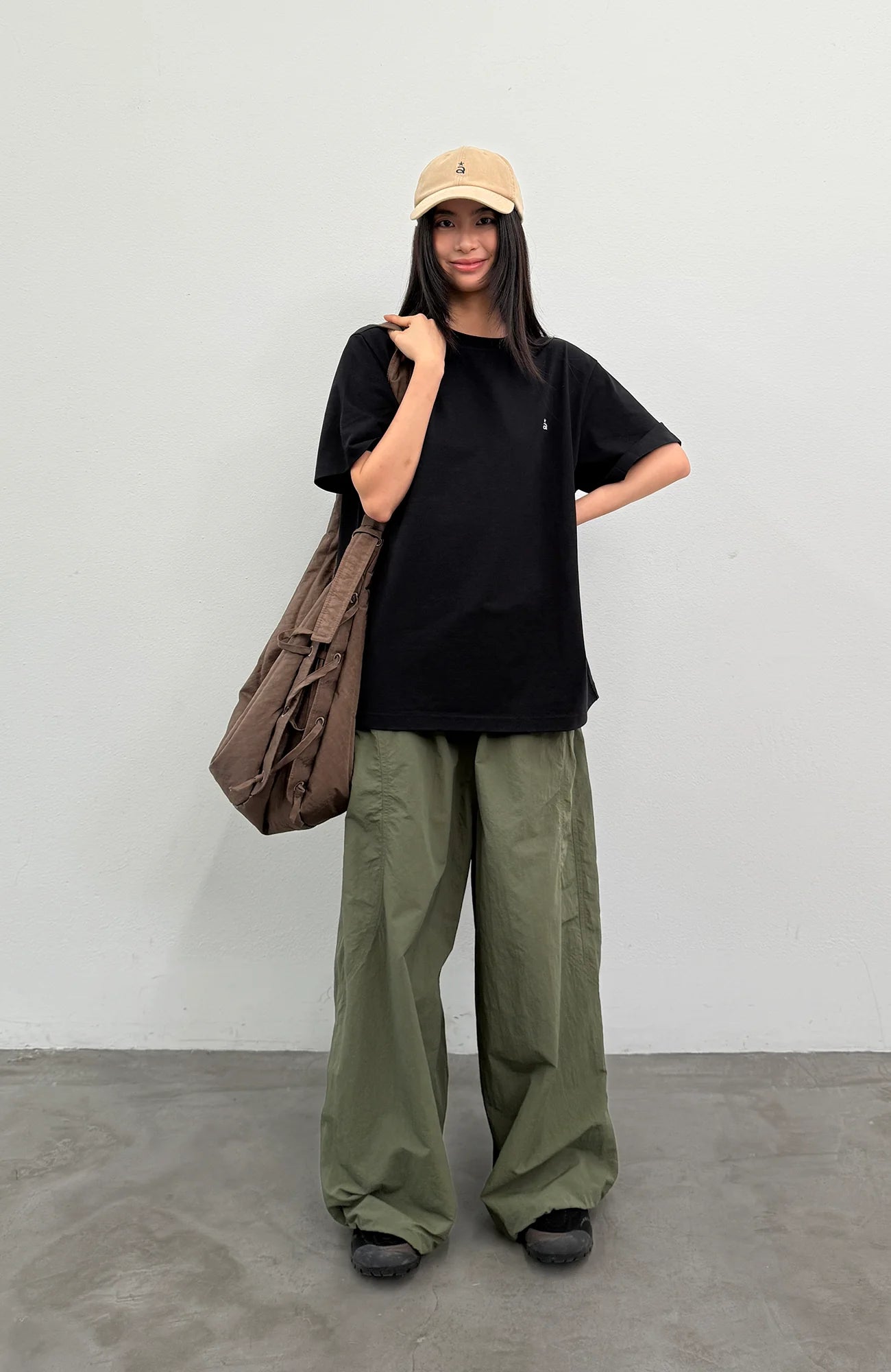 ROARINGWILD A ARCH Quick-Dry Wide-Leg Parachute Pants