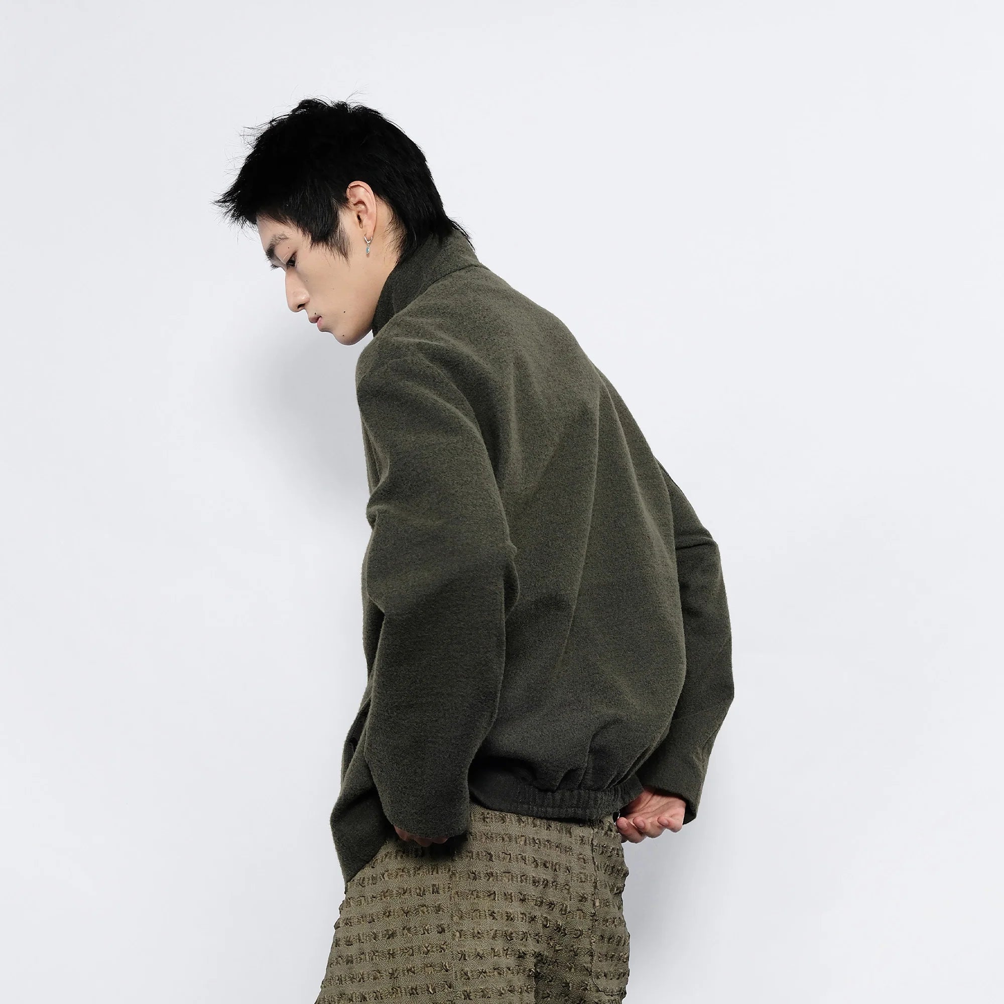 7440 37 1 Asym Placket Toggle Button Jacket