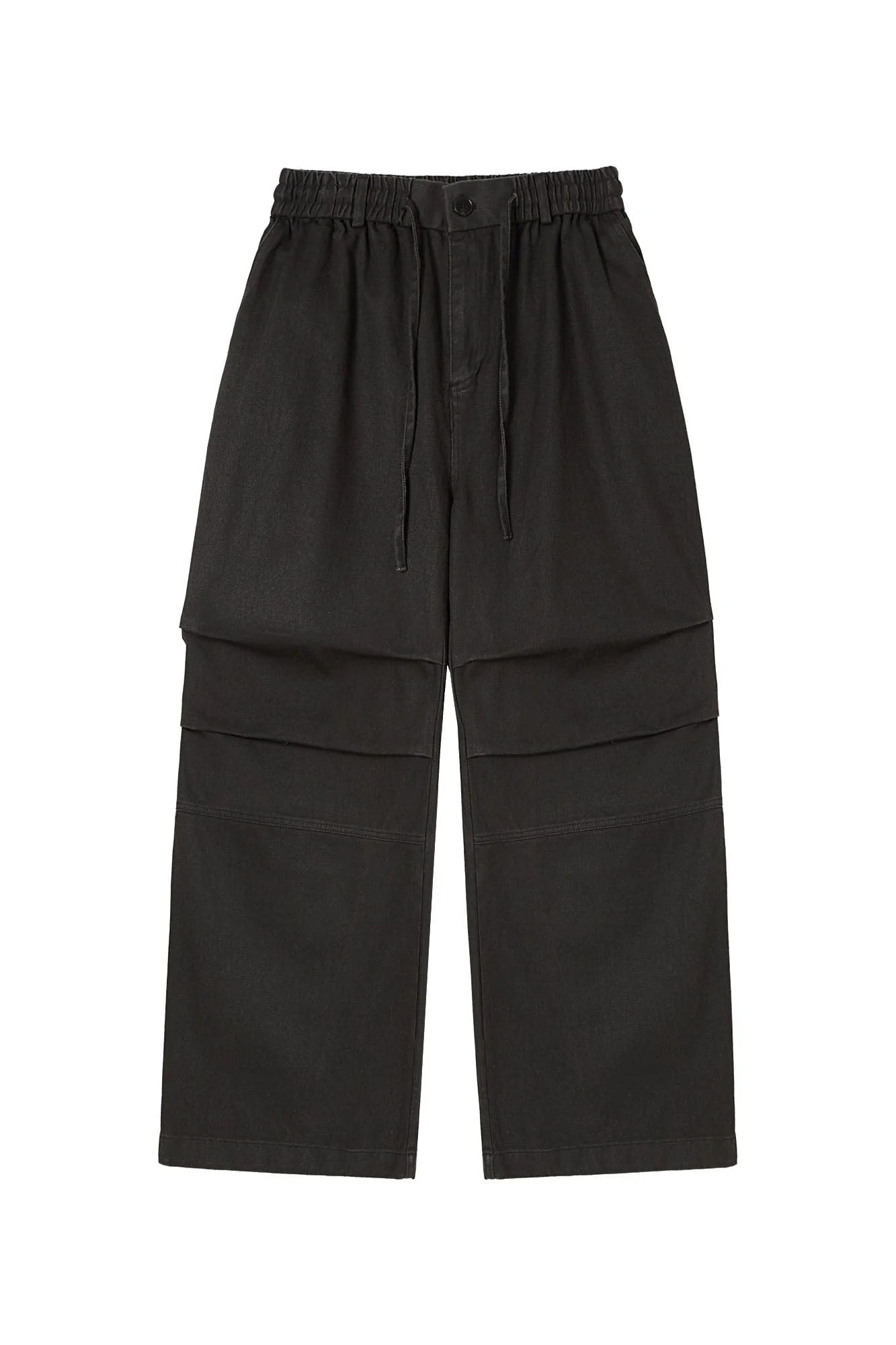 CLP Retro Pleated Knee Drawstring Oversized Jeans