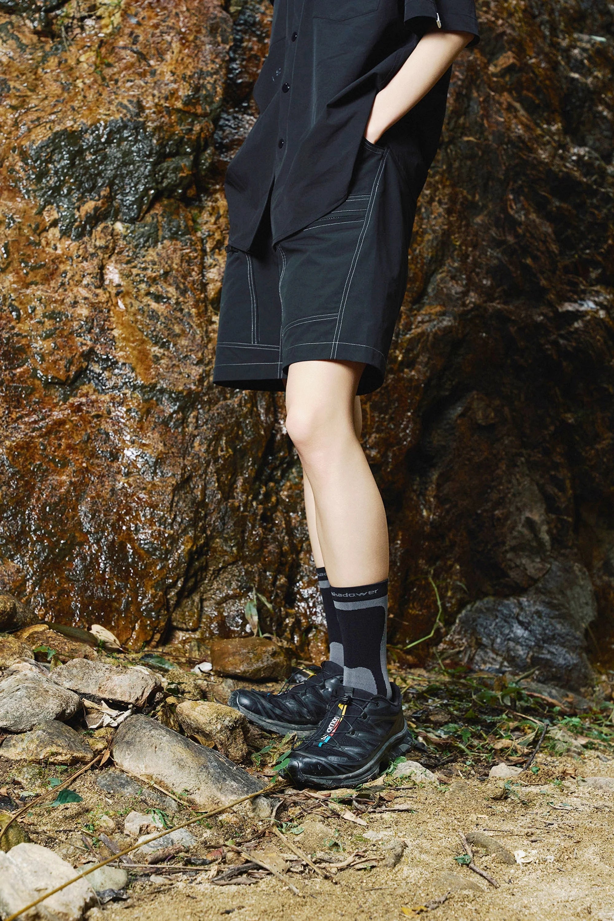 ENSHADOWER Deconstructed Multi Pockets Utility Shorts