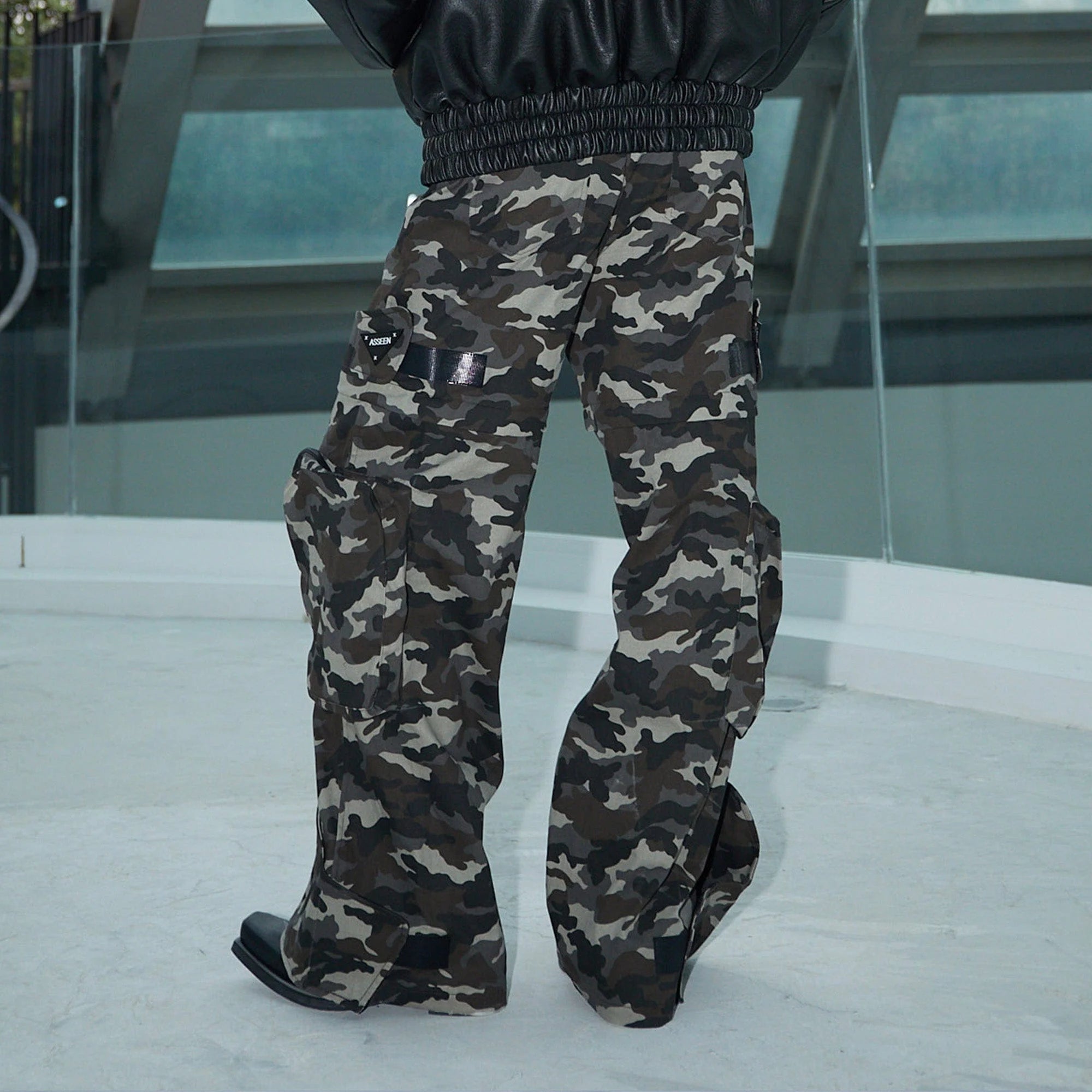 ASSEEN Detachable Multi-Pocket Camo Cargo Pants