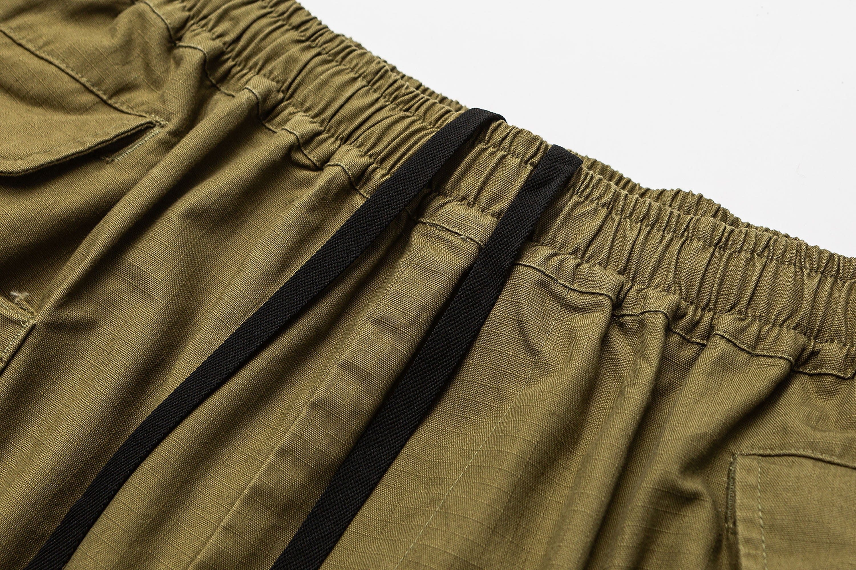 ME DA IGUAL Multi-Pocket Raw Hem Utility Balloon Shorts