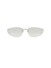 DAMAGE ASIA Translucent Gradient Rimless Sunglasses