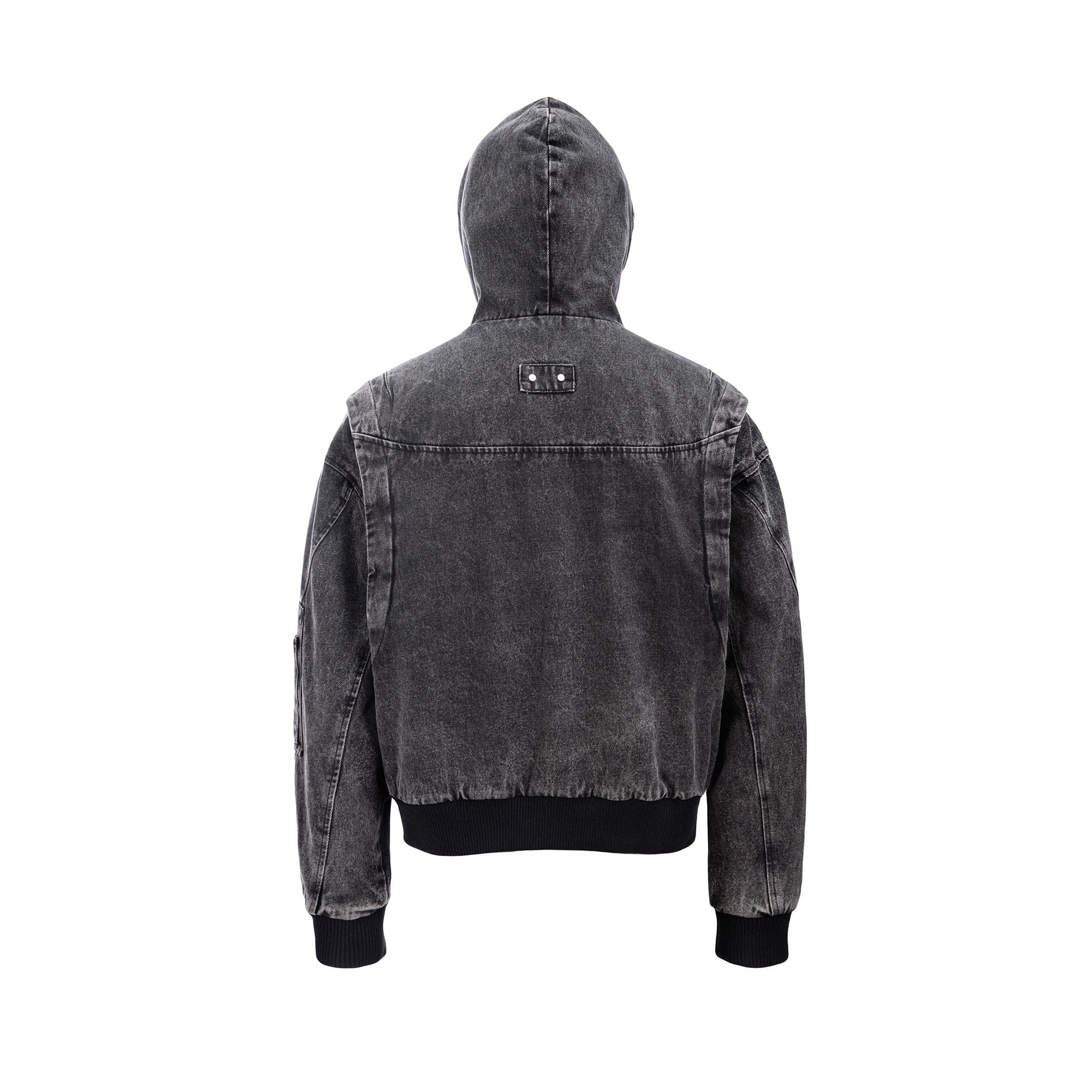 CATSSTAC Deconstructed Paneled Washed Hooded Jacket