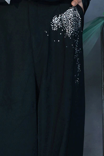 JIECHI Diamond Wide-Leg Pants