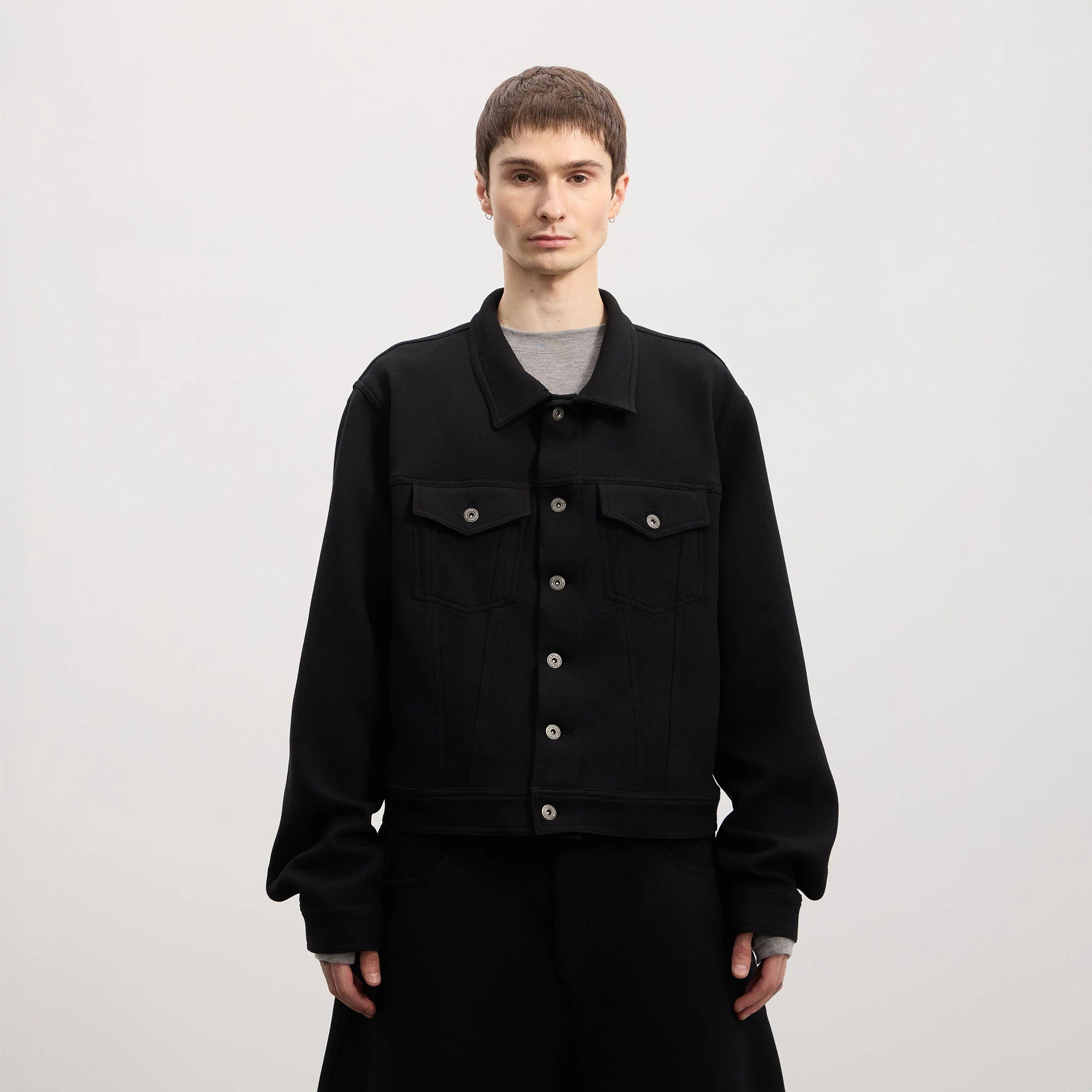 DND4DES Wool-Blend Button-Up Utility Jacket