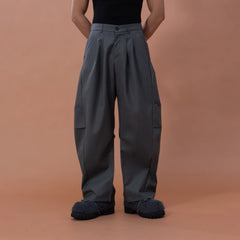 CLP Essential Pleat Curved-Leg Trousers