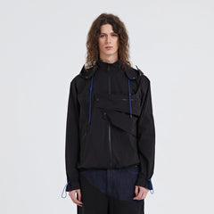 ORGANIC EMOTION Modern Drawstring Asymmetrical Jacket